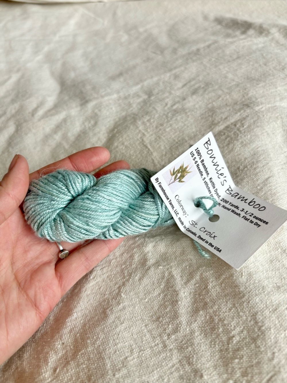 indie bonnie's bamboo 100% bamboo worsted kettle dyed st croix farmhouse yarns